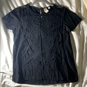 Anthropologie black Knit top